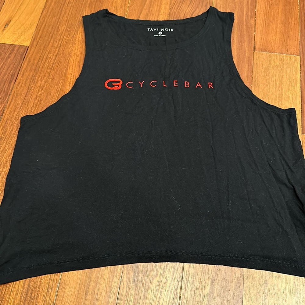 Tavi Noir CycleBar branded sleeveless tank top